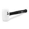Titan 63106 16oz White Rubber Mallet, Non-marking Double-faced Solid Head,