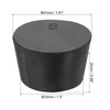 sourcing map Rubber Tapered Plug 33mm to 41mm Solid Test