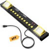 Heavy Duty Metal 10 Outlets Long Power Strip with LED