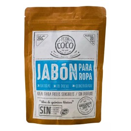 Flor De Coco Jabón Ropa Polvo Concentrado Orgánico Flor De Coco 250g