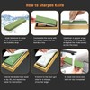 SNAIL GARDEN 10PCS Knife Sharpening Stone Set,Dual-Sided (400/1000 & 3000/8000