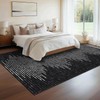 COZYLOOM 8x10 Washable Rug for Bedroom Dining Room Office Black