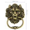 KEILEOHO 2 PCS 6.3 Inches Lion Head Door Knocker, Antique
