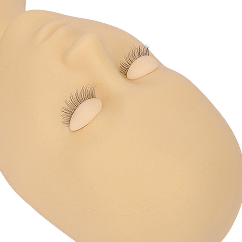Eyelash Mannequin Head High Simulation Elastic Washable Soft Silicone Makeup