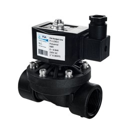 FSA Solenoid Valve Plastic PA6 1 Inch 230 V AC 0-6 Bar NBR Closed without Power