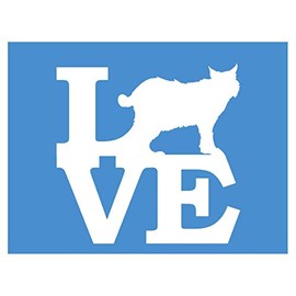 EZ-STIK Bobcat Love *H950* 6" Sticker Decal Kentucky Predator Call Wildcat Basketball