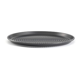 Chabrias Ltd Hard Anodised 14" Perforated Round Pizza Tray with Holes Less-Stick