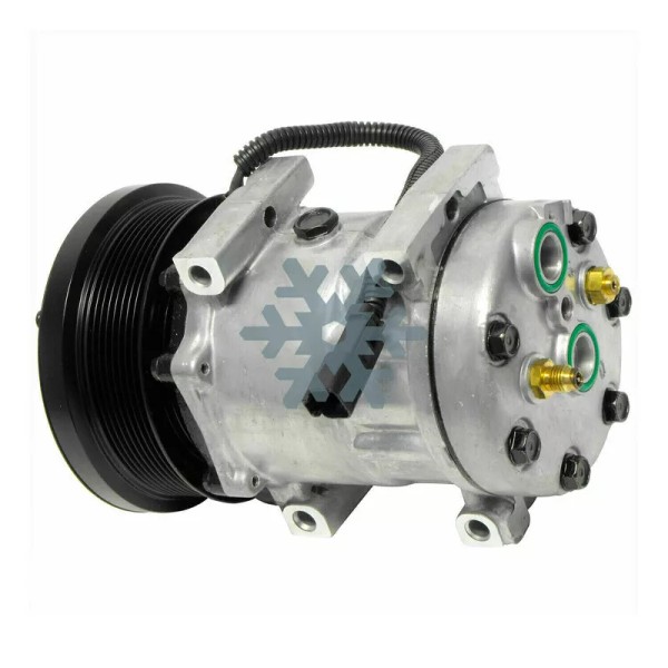 Green A/C A/C Compressor SD7H15 24v fits Caterpillar Motor Grader