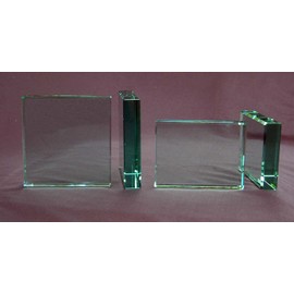 Welcome Baby, Hand Carved Etched Glass Paperweight