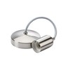 Knightsbridge 6 Inch E27, Contemporary Pendant Set in Brushed Chrome