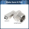 INFINAUTO Push to Connect Air Fittings 1/4" 90 Degree Air