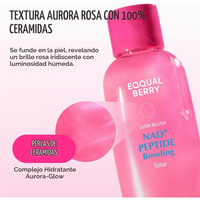 EQQUALBERRY Tónico Facial NAD+ Péptidos y Ceramidas 150 ml