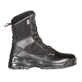 5.11 Tactical Men's Patrol Storm Waterproof Boots, ATAC 2.0 8", Side-Zip, Black, 8 Regular, Style 12392ABR