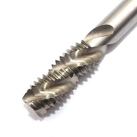 TOOLSTAR Spiral Taps, M4X0.7 HSS Spiral Point Plug Tap Spiral Flute Metric Machine Tap Thread Drill Bits for Hard Metal/Iron Casting - Pack of 1