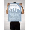 The wolf you feed silhouette poster or print unframed