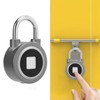 Fingerprint Padlock USB Charging Remote Authorization Unlocking Lock for Gym