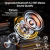 Bluetooth Headset V5.3, Handsfree Bluetooth Earpiece with Dual ENC Mic,Single