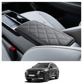 CDEFG Compatible with 2025 Hyundai Tucson Limited Center Console Cover for 2025 Tucson Limited/ 2025 Tucson Hybrid Accessories Armrest Cover 2025 Tucson Middle Console Arm Rest Pad