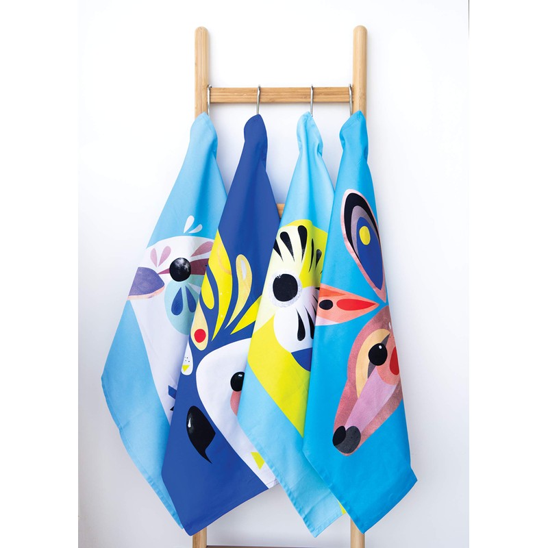 Maxwell & Williams Pete Cromer Tea Towel, Kangaroo Print, 100%