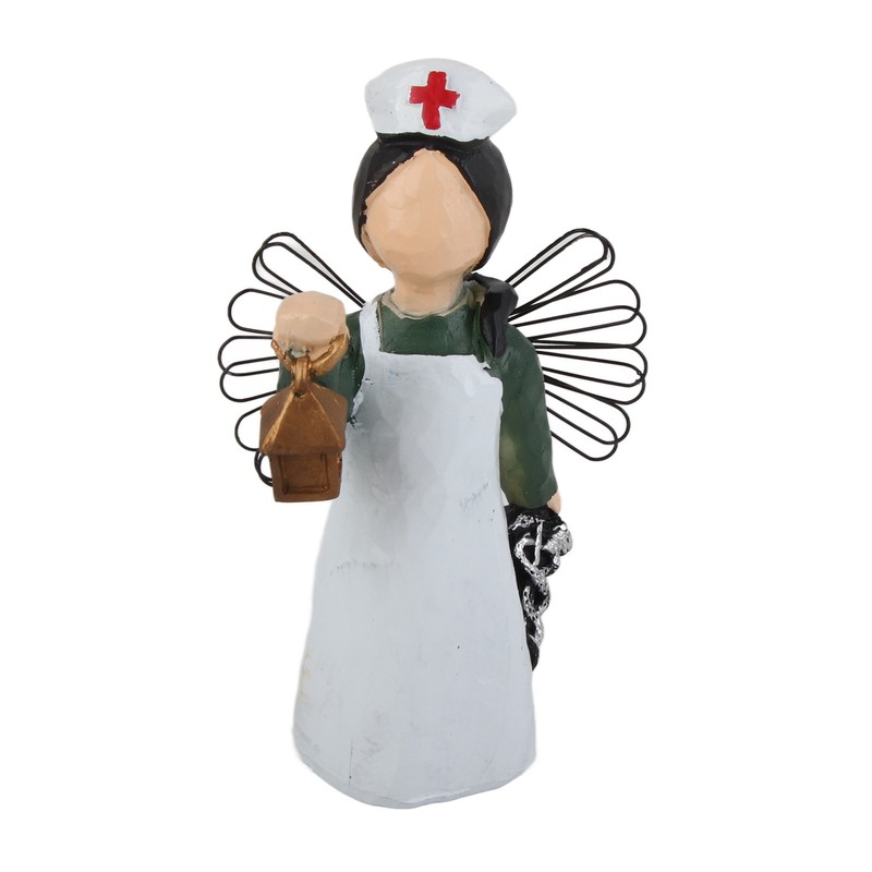 Nurse Angel Statue Resin Decoration Handmade Exquisite Nurse Angel Figurine