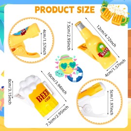 Pack of 4 beach towel clips, towel clips for beach loungers, beach towel clips, large, bath towel clips for sun loungers, beach clips for towels, laundry, sun lounger, clips for beach towel