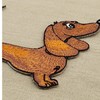 Dachshund Dog Patch for Iron-On or Sew-On Iron-On Patch Dachshund