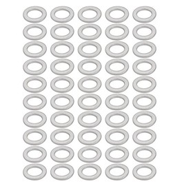 Sourcingmap 50Pcs 12mmx20mmx2mm Aluminum Motorcycle Hardware Drain Plug Washer