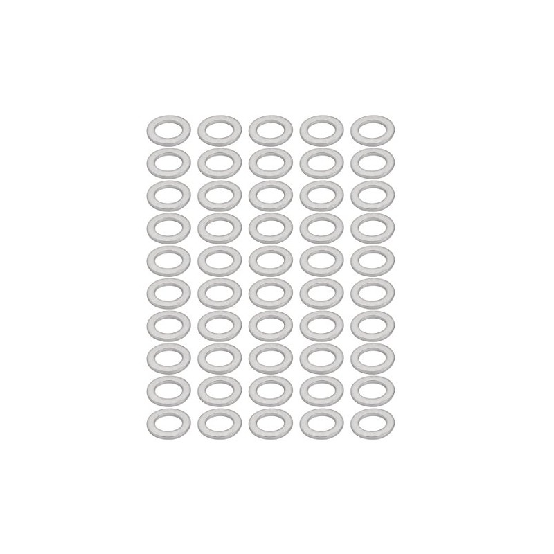 Sourcingmap 50Pcs 12mmx20mmx2mm Aluminum Motorcycle Hardware Drain Plug Washer