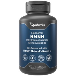 Naturalis Liposomal NMNH 300mg (NMN Alternative) | Boost NAD+ Levels & Support Healthy Aging* | Bioenhanced with Vitamin E for Advanced Absorption, Stability & Antioxidant Protection* | 120 Softgels