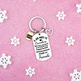 Office Gifts for Coworkers Gifts for Women Going Away Gifts for Coworkers Appreciation Gift to Friend Farewell Gift to Coworkers Leaving Gift A Job Made Us Coworker Birthday Keychain Jewelry