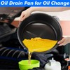 Saillong 2Pcs 1.72 Gallon/6.5L Oil Change Drain Pan, 4Pcs 12.59