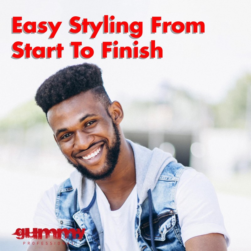 Gummy Professional Hard Finish Hair Wax - Maximum Hold Styling