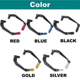 Rubonarie Lever Guard Motorcycle Brake Clutch Guard Brake Clutch Handlebar Protection Motorcycle Scooter (Black)