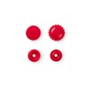 Prym Flower Shape Non-Sew ColorSnaps Snap Fasteners, Plastic, Red, 12.4