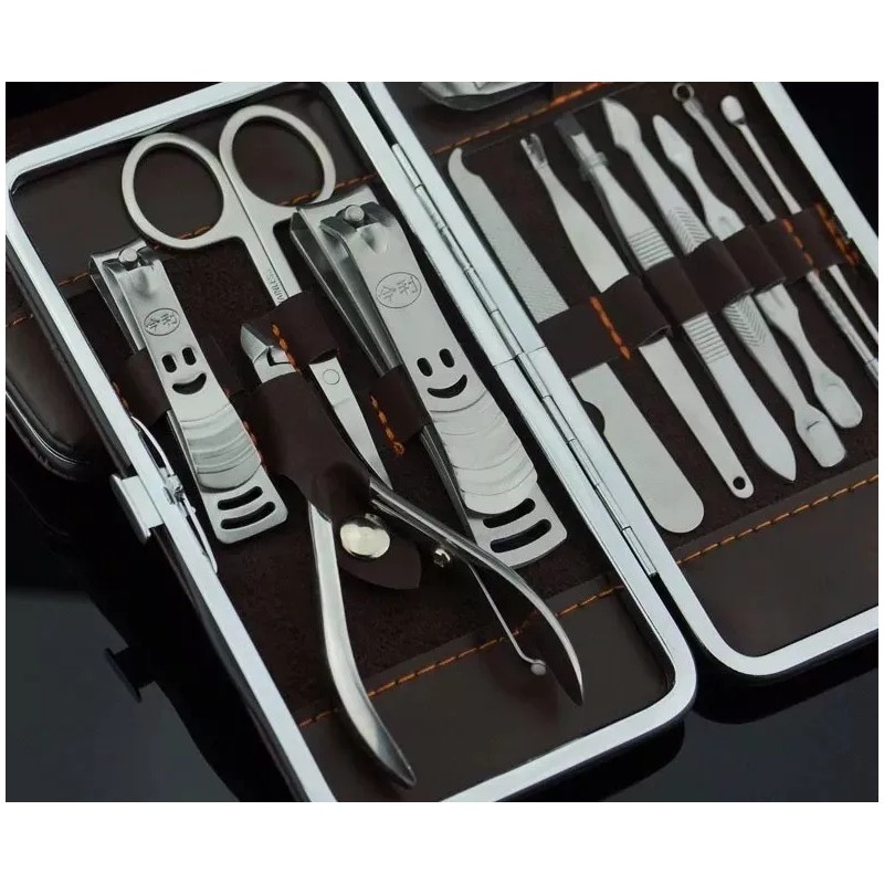 SET12 Set De Manicura Pedicura Pies Manos Acero Inox 12