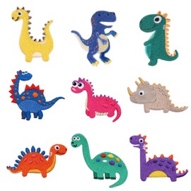 NXPWRC 9 Dinosaur Patches, Cute Cartoon Patches, Clothing Repair Patches, Diy Sewing Patches, Clothing Decoration Patches