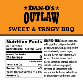 Dan-O's Outlaw Seasoning - Sweet & Tangy BBQ