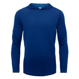 LeeHanTon 5 Pack Mens Long Sleeve Shirts Casual Quick Dry Breathable Fishing Hoodies Workout Shirts Royal X-Large