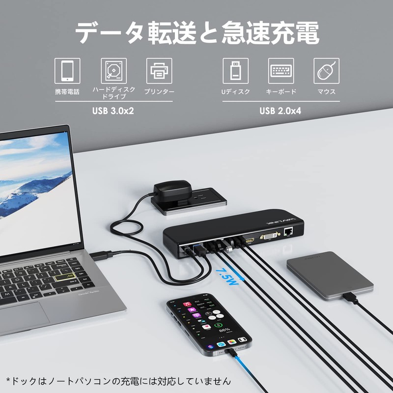WAVLINK USB 3.0 Universal Docking Station/1x 4K Supported HDMI Output