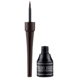 Ruby Kisses Classic Liquid Eyeliner, Smudgeproof Long Lasting Eye Makeup with Felt-Tip Applicator (1 PACK, Chocolate)