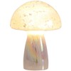 Urban Lifestyle 12" Iridescent Tortoise Glass Mushroom Lamp, Modern Retro