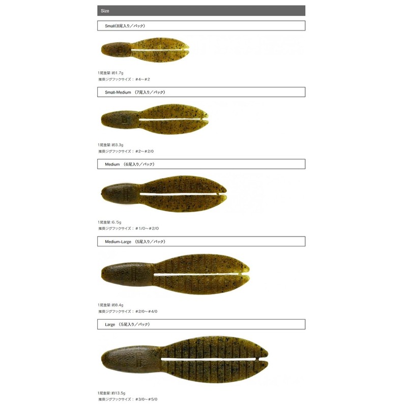 Keitech Flex Chank, Medium #407 Delta Claw