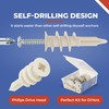 Toofix Self Drilling Drywall Plastic Anchors with Screws Kit (20