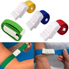 Mougerk Elastic Bandage Tourniquets, 4Pack Quick Release Tourniquet Bands for Hunting and Hiking, Household