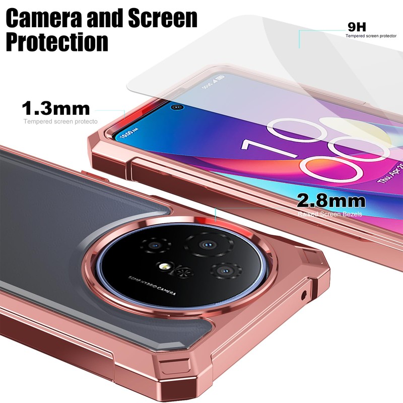 Ailiber for TCL 50XL 5G Case with Screen Protector, Dual