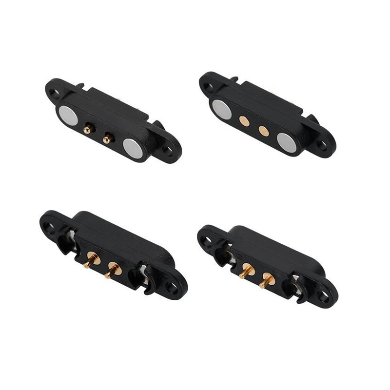 2 Pair Magnetic Pogopin Connectors, 2/3/4/5P 2A Spring Loaded Male/Female,
