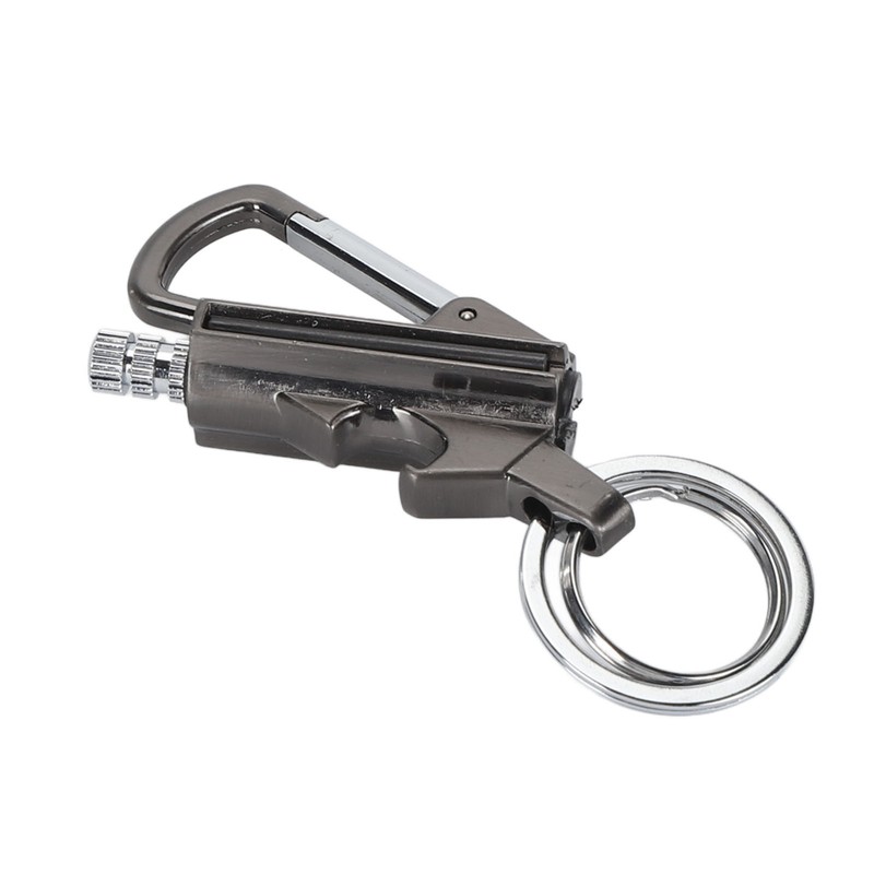 Match Bottle Opener Metal Keychain Multi Function Reusable Survival Lighter