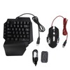 Zunate Half Hand Gaming Keyboard and Mouse Combo, 3 in