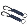 [PATIKIL] Paracord Keychain 2 Pcs Braided Lanyard Key Clip D