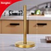 Songtec Gold Paper Towel Holder Stand, Paper Roll Holder Stand